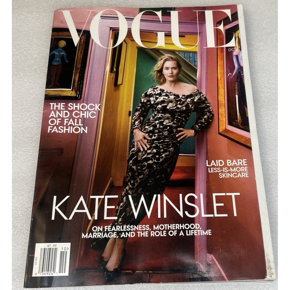 VOGUE Magazine October 2023 ‎ KATE WINSLET, The Shock & Chic of Fall Fashion